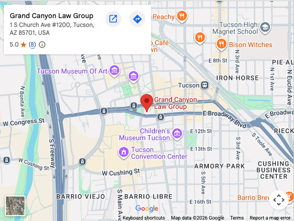 Tucson Office map